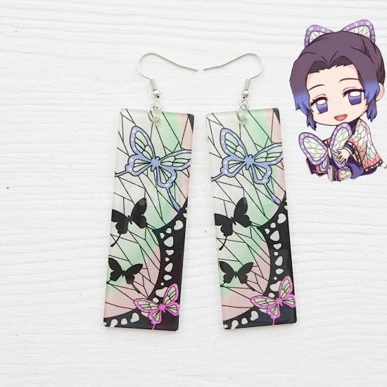 Сережки №0009-6 Kimetsu no Yaiba (швензи гачки) Сережки №0009-6 Kimetsu no Yaiba (швензи гачки)