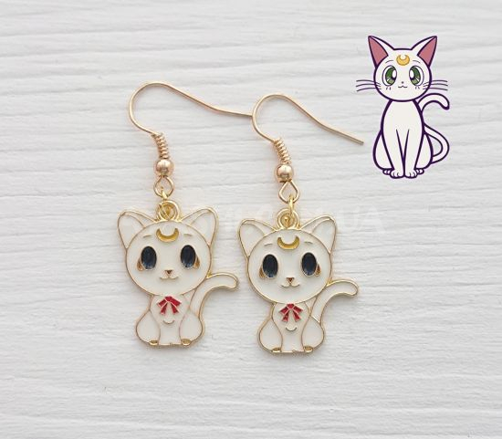 Сережки №0038 Sailor Moon Артеміс, 1 пара Сережки №0038 Sailor Moon Артеміс, 1 пара