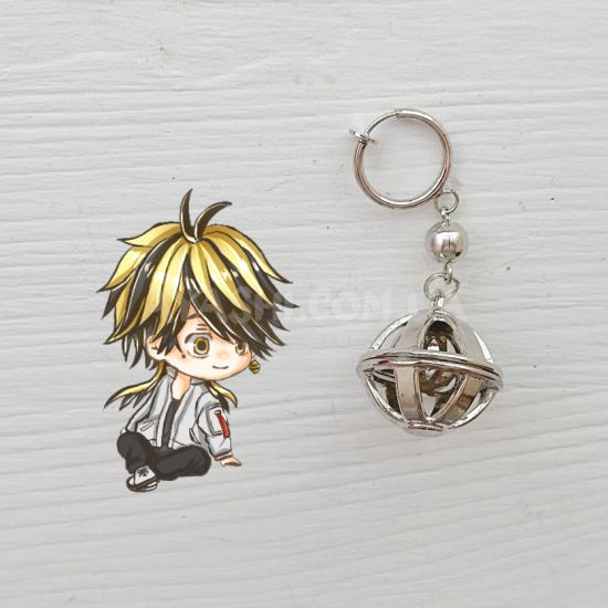 Сережка (кліпса) №0018 Tokyo Revengers, колір платина 1 шт Сережка (кліпса) №0018 Tokyo Revengers, колір платина 1 шт