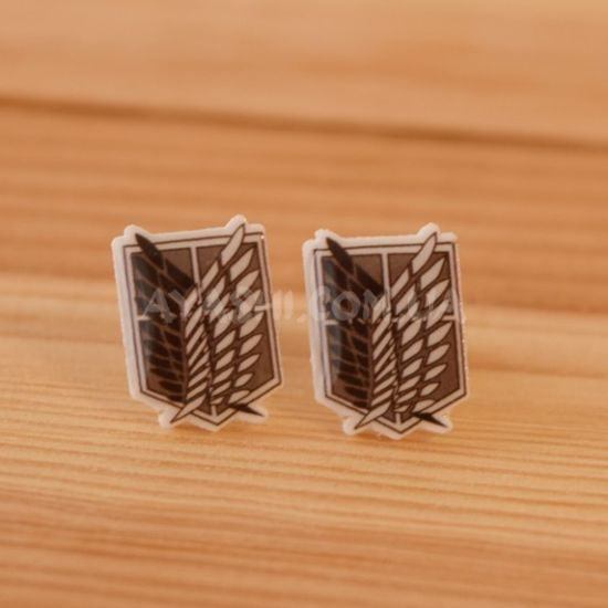 Сережки №0011-1 Attack on Titan (швензи цвяхи), 1 пара Сережки №0011-1 Attack on Titan (швензи цвяхи), 1 пара