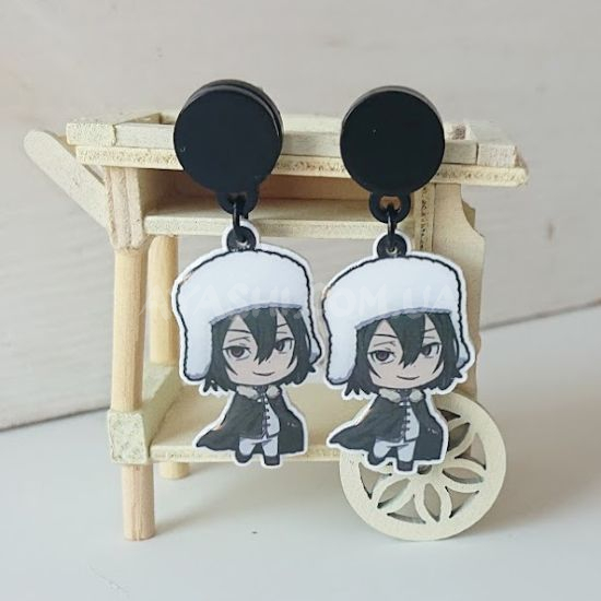 Серьги №0013 Bungou Stray Dogs , 1 пара Серьги №0013 Bungou Stray Dogs , 1 пара