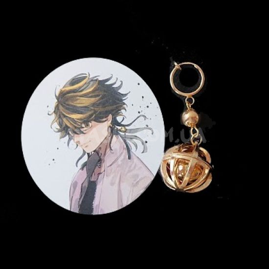 Сережка (кліпса) №0018 Tokyo Revengers, золотий колір 1 шт Сережка (кліпса) №0018 Tokyo Revengers, золотий колір 1 шт