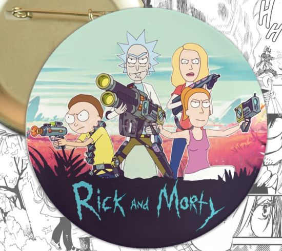 Значок Rick and Morty 000508 Значок Rick and Morty 000508