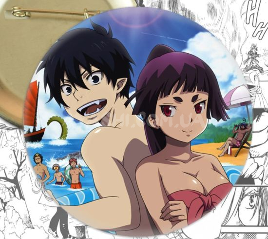 Значок Blue Exorcist 000525 Значок Blue Exorcist 000525