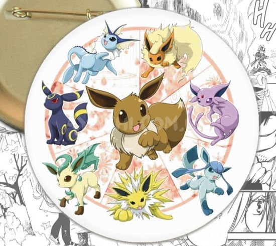 Значок Pokemon 000671 Значок Pokemon 000671