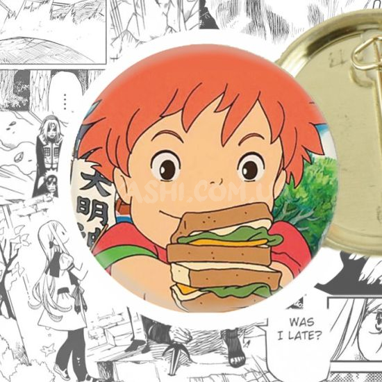 Значок Ghibli Studio: Ponyo on the Cliff by the Sea 44-004242 Значок Ghibli Studio: Ponyo on the Cliff by the Sea 44-004242