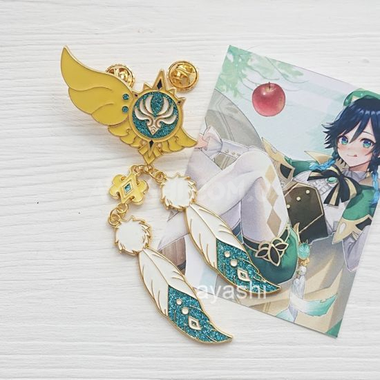 Значок PIN-0012-11 Genshin Impact Око бога Венті Значок PIN-0012-11 Genshin Impact Око бога Венті