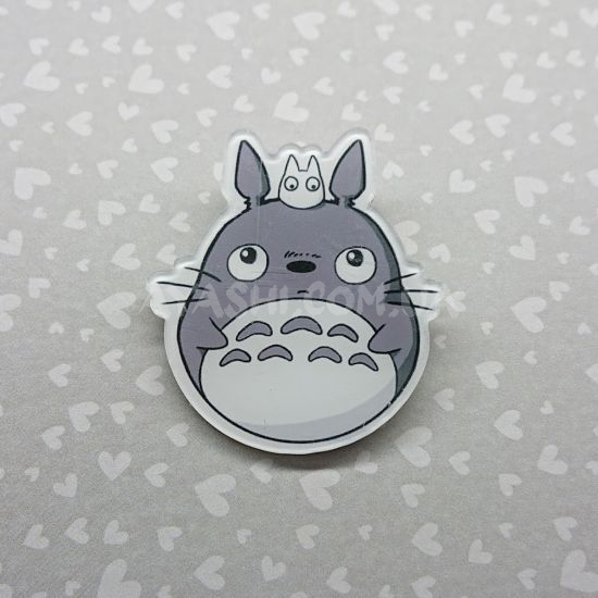 Значок акриловый фигурный Totoro БУЛ-0014-02 тоторо серый Значок акриловый фигурный Totoro БУЛ-0014-02 тоторо серый