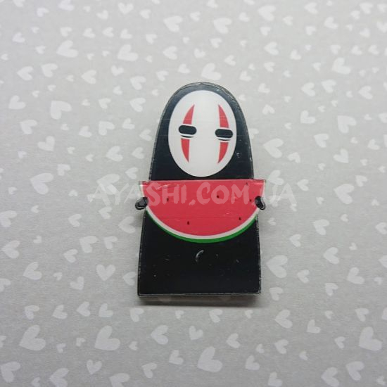 Значок акриловий фігурний Spirited Away БУЛ-0014-03 Каонасі з кавуном Значок акриловий фігурний Spirited Away БУЛ-0014-03 Каонасі з кавуном