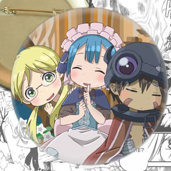 Значок Made in Abyss 004312 Ріко з Регом та Маруруком Значок Made in Abyss 004312 Ріко з Регом та Маруруком