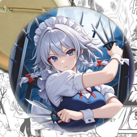 Значок Touhou Project 004414Сакуя  Значок Touhou Project 004414Сакуя 