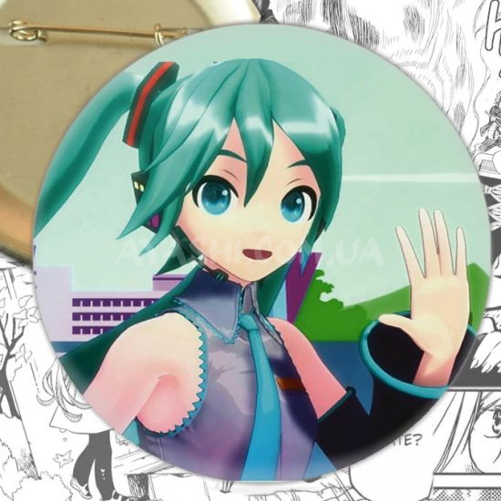 Значок Hatsune Miku 000445  Значок Hatsune Miku 000445 