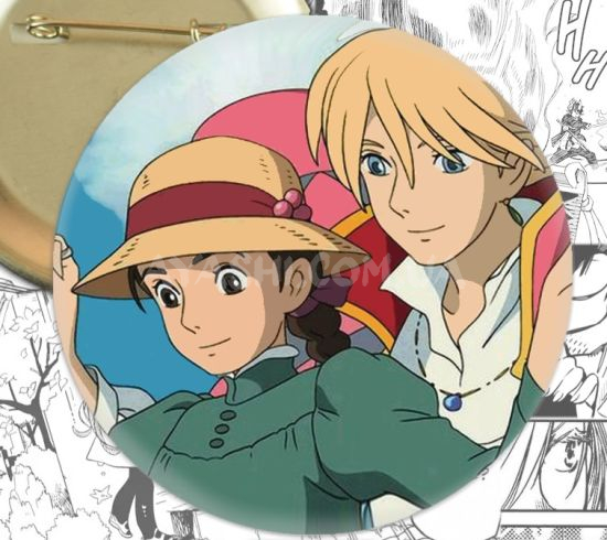 Значок Ghibli Studio:Howl's Moving Castle 000725 Значок Ghibli Studio:Howl's Moving Castle 000725