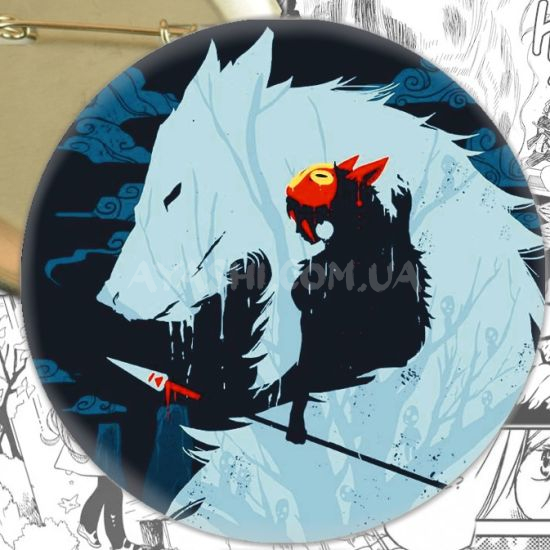Значок Ghibli Studio:Mononoke-hime 001011 Значок Ghibli Studio:Mononoke-hime 001011