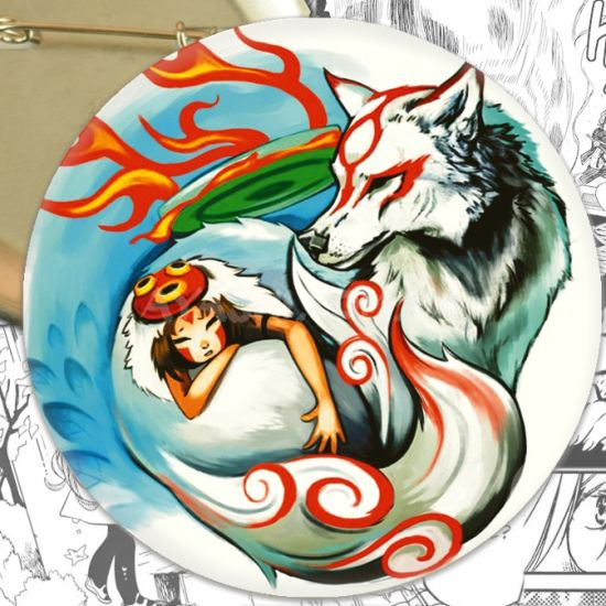 Значок Ghibli Studio:Mononoke-hime 001013 Значок Ghibli Studio:Mononoke-hime 001013