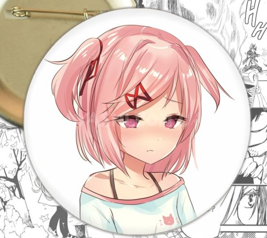 Значок Doki Doki Literature Club! 001299 Значок Doki Doki Literature Club! 001299