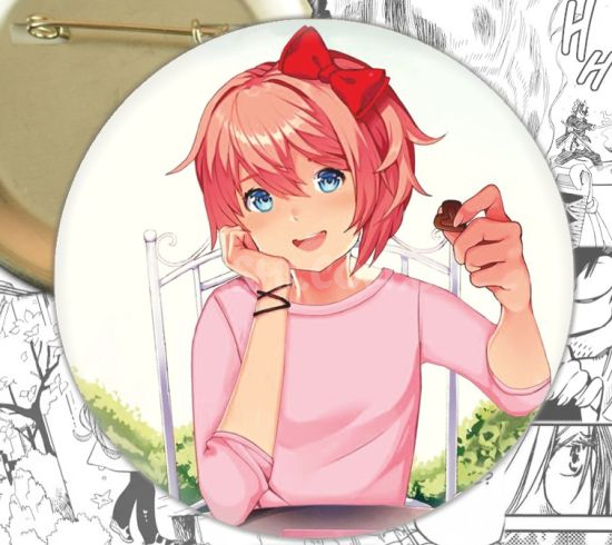 Значок Doki Doki Literature Club! 001302 Значок Doki Doki Literature Club! 001302