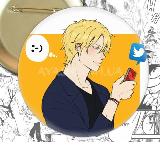 Значок Banana Fish 001591 Значок Banana Fish 001591