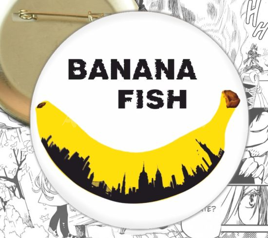 Значок Banana Fish 001604 Значок Banana Fish 001604
