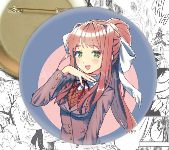 Значок Doki Doki Literature Club! 002675 Значок Doki Doki Literature Club! 002675