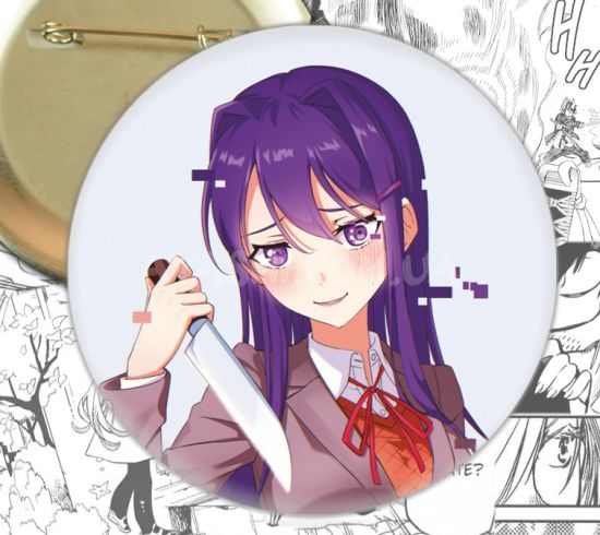 Значок Doki Doki Literature Club! 002681 Значок Doki Doki Literature Club! 002681