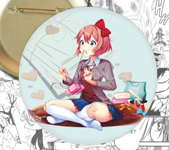 Значок Doki Doki Literature Club! 002684 Значок Doki Doki Literature Club! 002684