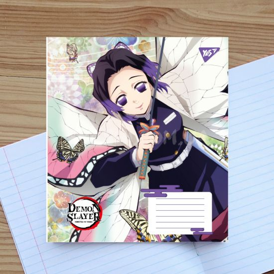 Тетрадь школьная Yes Demon slayer. Power 767313-3, 24 листа линия Шинобу  Тетрадь школьная Yes Demon slayer. Power 767313-3, 24 листа линия Шинобу 