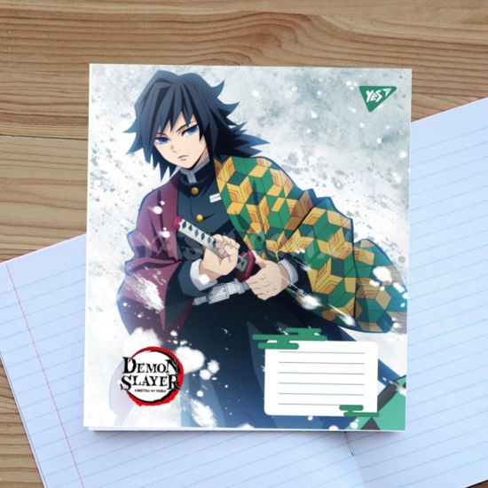 Зошит шкільний Yes Demon slayer. Power 767313-5, 24 аркуша лінія Гію Томіока Зошит шкільний Yes Demon slayer. Power 767313-5, 24 аркуша лінія Гію Томіока