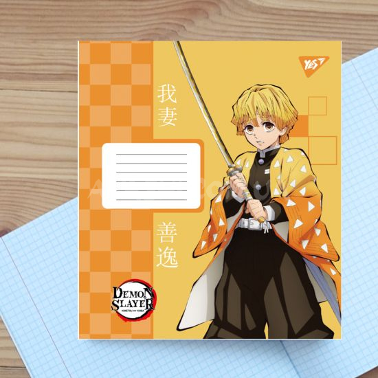 Тетрадь школьная Yes Demon slayer 767287-3, 24 листа клетка Зеницу  Тетрадь школьная Yes Demon slayer 767287-3, 24 листа клетка Зеницу 