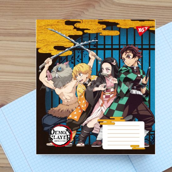 Зошит шкільний Yes Demon slayer. Power 767245-1, 18 аркушів клітинка  Зошит шкільний Yes Demon slayer. Power 767245-1, 18 аркушів клітинка 